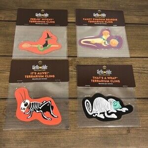 Lot of four thrills & chills terrarium cling’s NWT